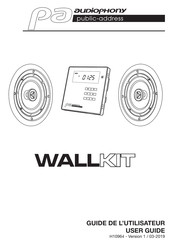 Audiophony PA WALLKIT Guide De L'utilisateur