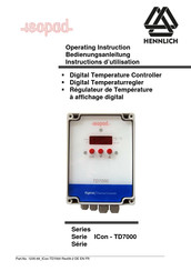 Hennlich ICon-TD7000 Série Instructions D'utilisation