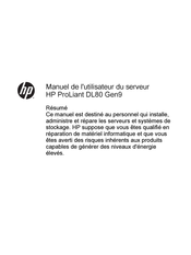 HP ProLiant DL80 Gen9 Manuel De L'utilisateur