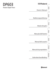 Roland DP603 Mode D'emploi