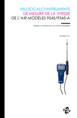 TSI Incorporated VELOCICALC 9545-A Manuel D'utilisation Et De Fonctionnement