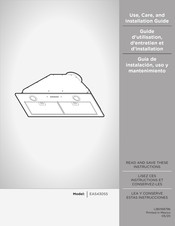 Elica EAS430SS Guide D'utilisation, D'entretien Et D'installation