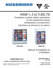 Hussmann HGM-1 TS Manuel D'installation Et D'utilisation