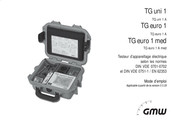 GMW TG euro 1 Mode D'emploi