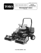 Toro REELMASTER 3500-D Notice D'utilisation