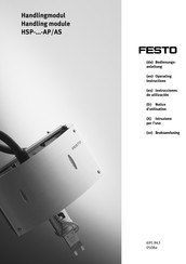 Festo HSP- -AS Série Notice D'utilisation