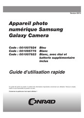 Samsung Galaxy Camera 001095776 Guide D'utilisation Rapide