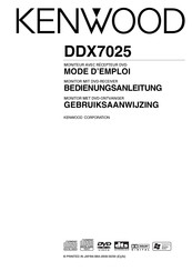 Kenwood DDX7025 Mode D'emploi