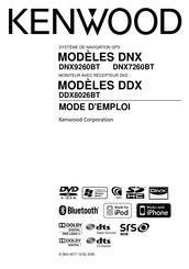 Kenwood DDX8026BT Mode D'emploi