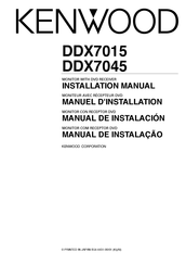 Kenwood DDX7015 Manuel D'installation