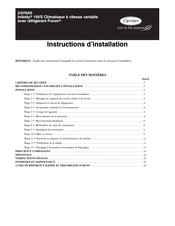 Carrier 24VNA9 Instructions D'installation