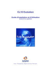 Jusan CL10 Evolution Pro Guide D'installation Et D'utilisation