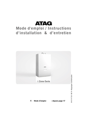 Atag 8H514700 Mode D'emploi / Instructions D'installation & D'entretien