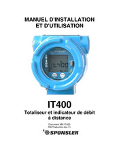 Sponsler IT400 Manuel D'installation Et D'utilisation