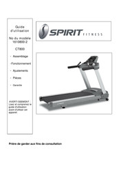 Spirit Fitness 1610800-2 Guide D'utilisation