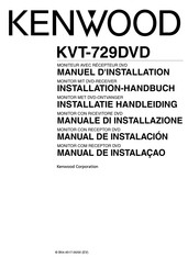 Kenwood KVT-729DVD Manuel D'installation