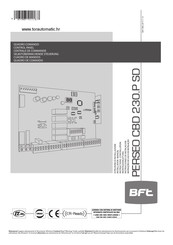 BFT PERSEO CBD 230.P SD Instructions D'installation