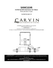 CARVIN SANICLEAR 10 Manuel D'installation Et D'opération