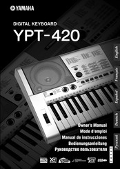 Yamaha YPT-420 Mode D'emploi