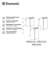 Dometic RM5310 Instructions De Montage