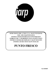 IARP PUNTO FRESCO Instructions D'emploi Et D'entretien