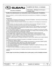 Subaru L101SAN000 Instructions D'installation