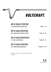 Voltcraft MT-51 Notice D'emploi