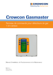 Crowcon Gasmaster Manuel D'installation, De Fonctionnement Et De Maintenance