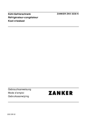 ZANKER ZKK 0230 K Mode D'emploi