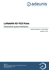 ADEUNIS LoRaWAN AS-923 Pulse Guide Utilisateur
