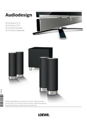Loewe Audiodesign 3D Orchestra Speaker - 52224 Séries Mode D'emploi