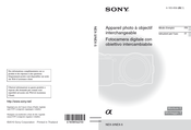 Sony Alpha NEX-3 Mode D'emploi