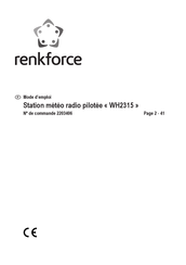 Renkforce WH2315 Mode D'emploi