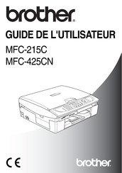 Brother MFC-425CN Guide De L'utilisateur