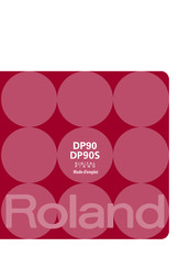 Roland DP90 Mode D'emploi