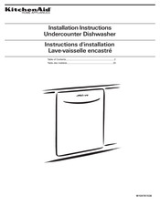 KitchenAid KUDL03IT Instructions D'installation