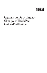 Lenovo ThinkPad DVD Ultrabay Slim Guide D'utilisation