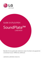 LG SoundPlate LAB540W Guide D'utilisation