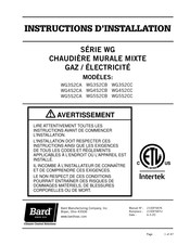 Bard Intertek WG4S2CA Instructions D'installation