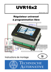 Technische Alternative UVR16x2-K Instructions De Montage