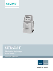 Siemens SITRANS F Instructions D'utilisation