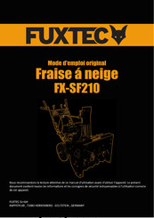 FUXTEC FX-SF210 Mode D'emploi Original