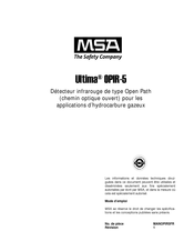 MSA Ultima OPIR-5 Mode D'emploi