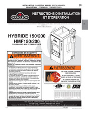 Napoleon HYBRIDE 200 Instructions D'installation Et D'opération