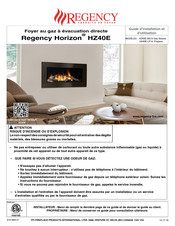 Regency Horizon HZ40E-NG10 Guide D'installation Et D'utilisation