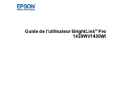 Epson BrightLink Pro 1430Wi Guide De L'utilisateur