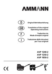 Ammann AVP 1850-2 H Traduction Du Mode D'emploi Original