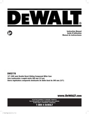 DeWalt DWS779 Guide D'utilisation