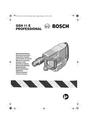 Bosch GSH 11 E Professional Instructions D'emploi