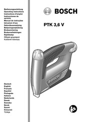 Bosch PTK 3,6 V Instructions D'emploi